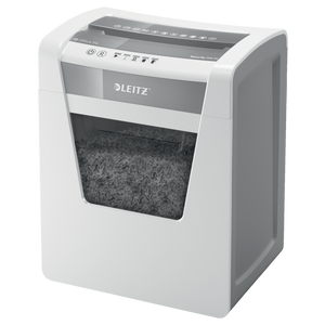 Leitz IQ Office Paper Shredder. 15 sheets. 23l bin. P4 cross cut. White