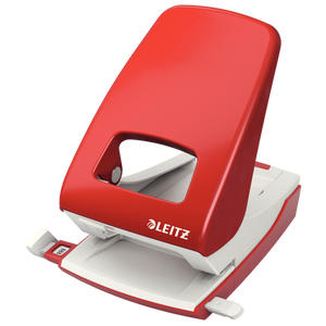 Leitz NeXXt Strong Metal Office Punch 40 sheets. Red