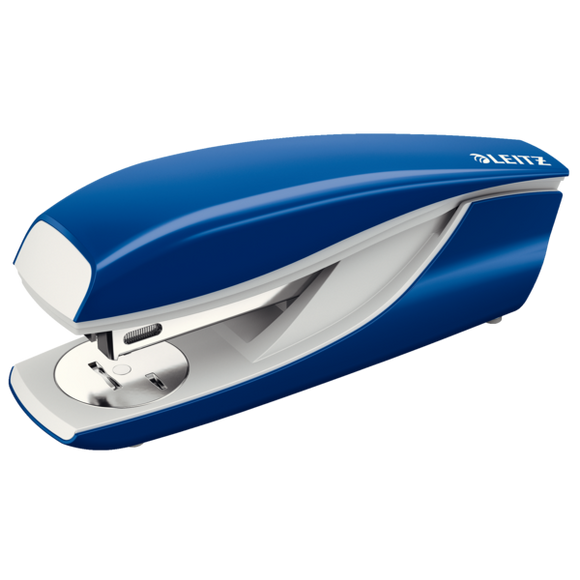 Leitz NeXXt Metal Office Stapler 30 sheets. In cardboard box, includes staples. Blue