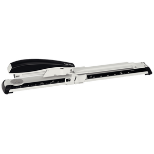 Leitz NeXXt Metal Longarm Stapler 40 sheets. Insertion depth ideal for brochures. Includes staples, in box. Black