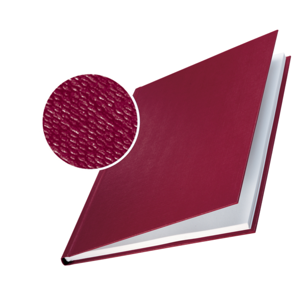 Leitz impressBIND Hard Covers, 3,5mm, For 15-35 sheets, A4, Burgundy (Pack 10)