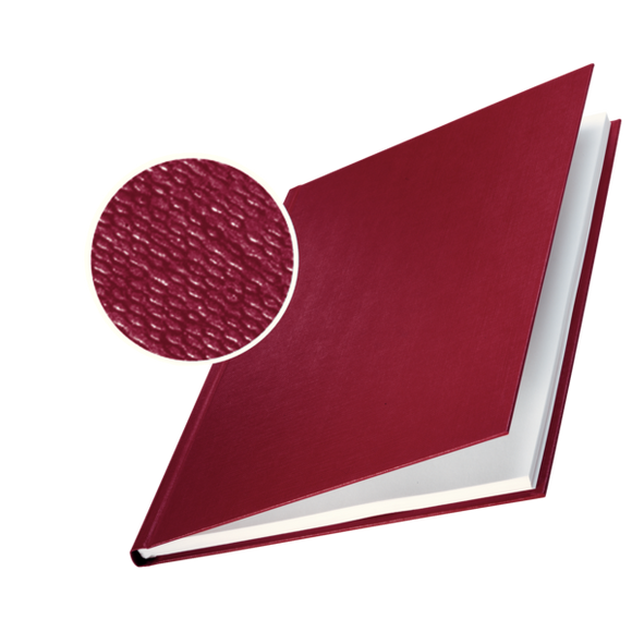 Leitz impressBIND Hard Covers, 14,0mm, For 106–140 sheets, A4, Burgundy (Pack 10)