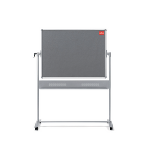 Nobo Mobile Dry Wipe Combi Noticeboard, Magnetic and Felt, 900 x 1200mm