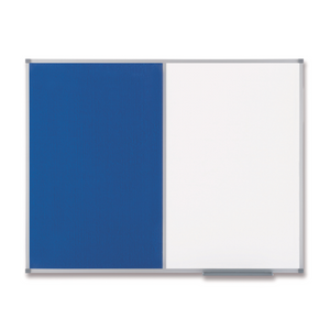 Nobo Magnetic Combi Notice Board Blue 900x600mm