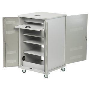 Nobo Multimedia Cabinet Silver/Grey Code