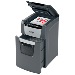 Rexel Optimum AutoFeed+ 150X Automatic Cross Cut Paper Shredder Black