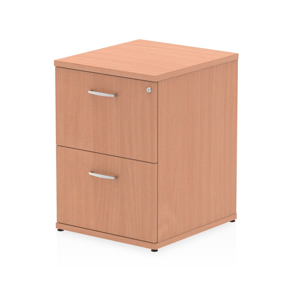 Impulse 2 Drawer Filing Cabinet Beech