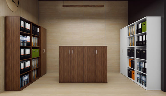 Impulse 2000mm Bookcase Walnut