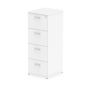 Impulse 4 Drawer Filing Cabinet White