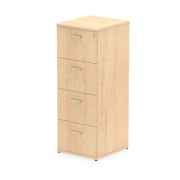 Impulse 4 Drawer Filing Cabinet Maple