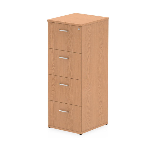 Impulse 4 Drawer Filing Cabinet Oak