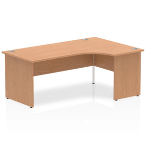 Impulse 1800mm Right Crescent Desk Oak Top Panel End Leg