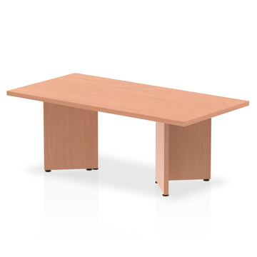 Impulse 1200mm Coffee Table Beech Top Arrowhead Leg