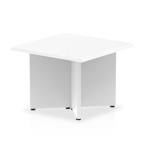 Impulse 600mm Coffee Table White Top Arrowhead Leg