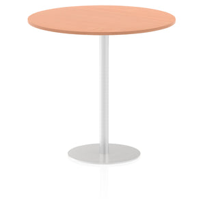 Italia 1200mm Poseur Round Table Beech Top 1145mm High Leg