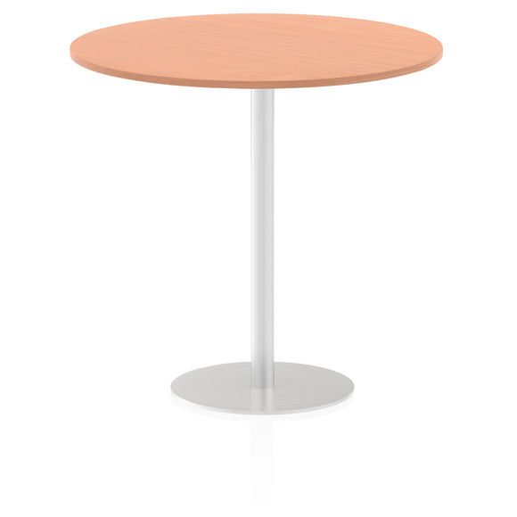 Italia 1200mm Poseur Round Table Beech Top 1145mm High Leg