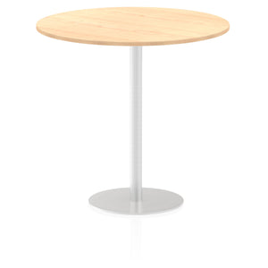 Italia 1200mm Poseur Round Table Maple Top 1145mm High Leg