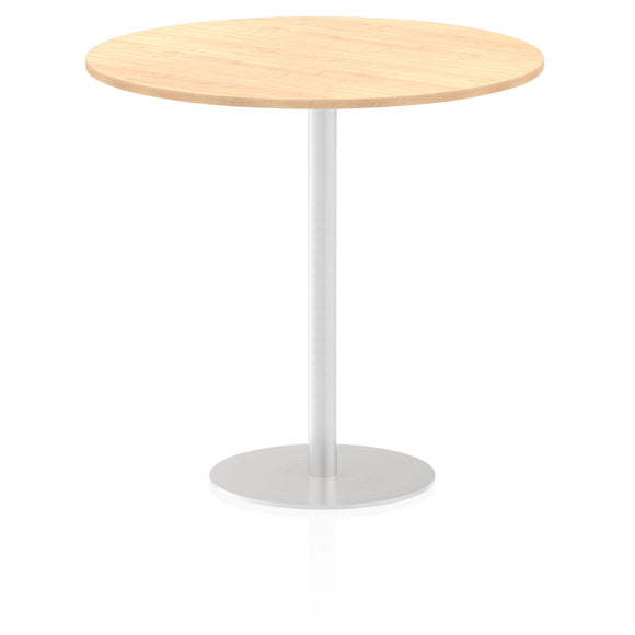 Italia 1200mm Poseur Round Table Maple Top 1145mm High Leg