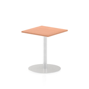 Italia 600mm Poseur Square Table Beech Top 725mm High Leg