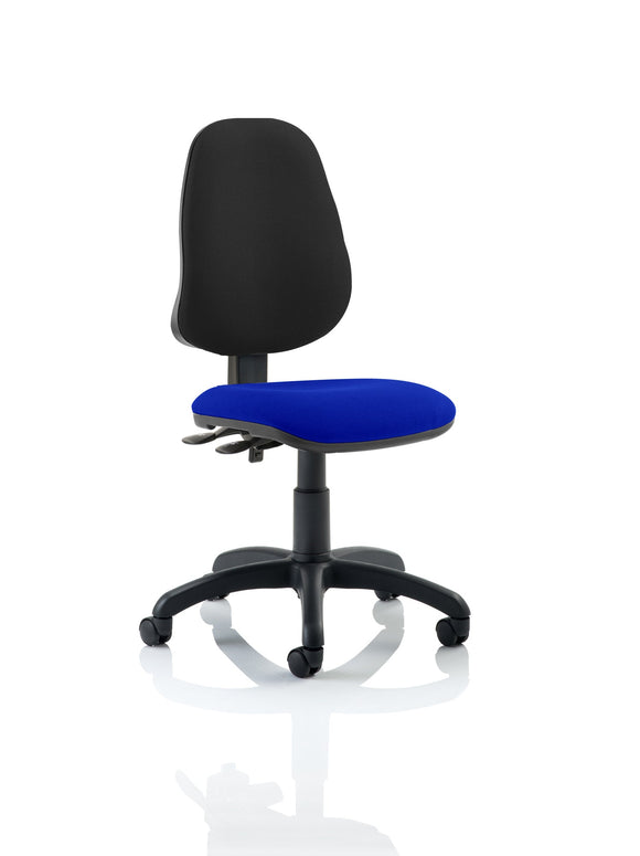 Eclipse Plus II Lever Task Operator Chair Bespoke Colour Seat Stevia Blue