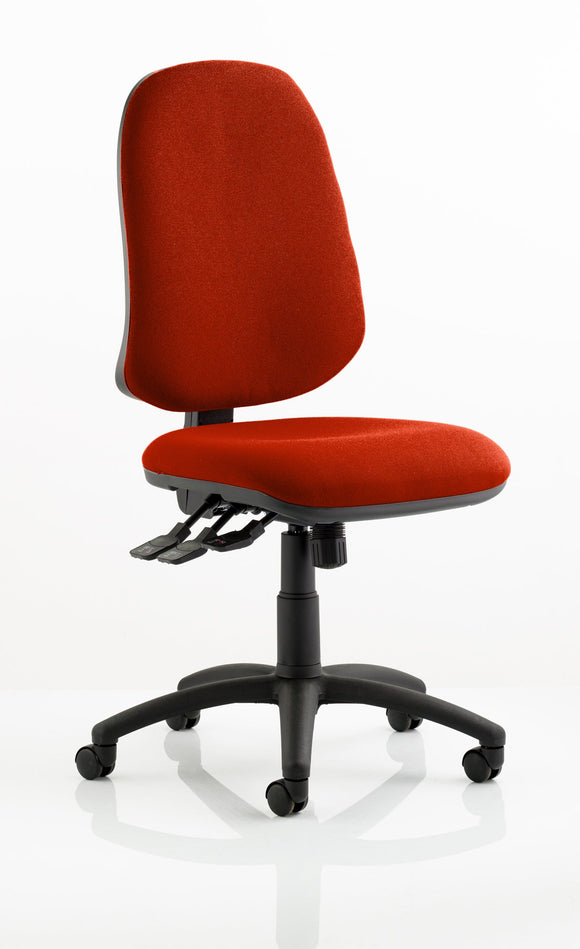 Eclipse Plus XL Lever Task Operator Chair Bespoke Colour Tabasco Orange