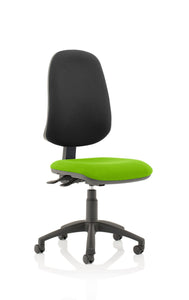 Eclipse Plus XL Lever Task Operator Chair Bespoke Colour Seat myrrh Green