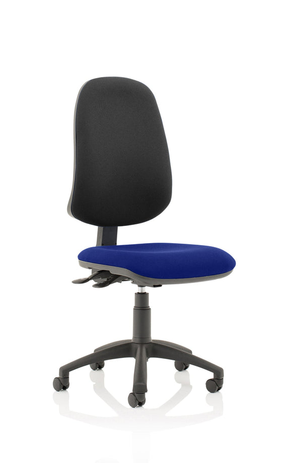 Eclipse Plus XL Lever Task Operator Chair Bespoke Colour Seat Stevia Blue