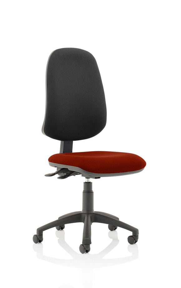 Eclipse Plus XL Lever Task Operator Chair Bespoke Colour Seat ginseng Chilli