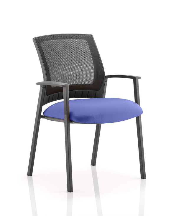 Metro Visitor Chair Bespoke Colour Seat Stevia Blue