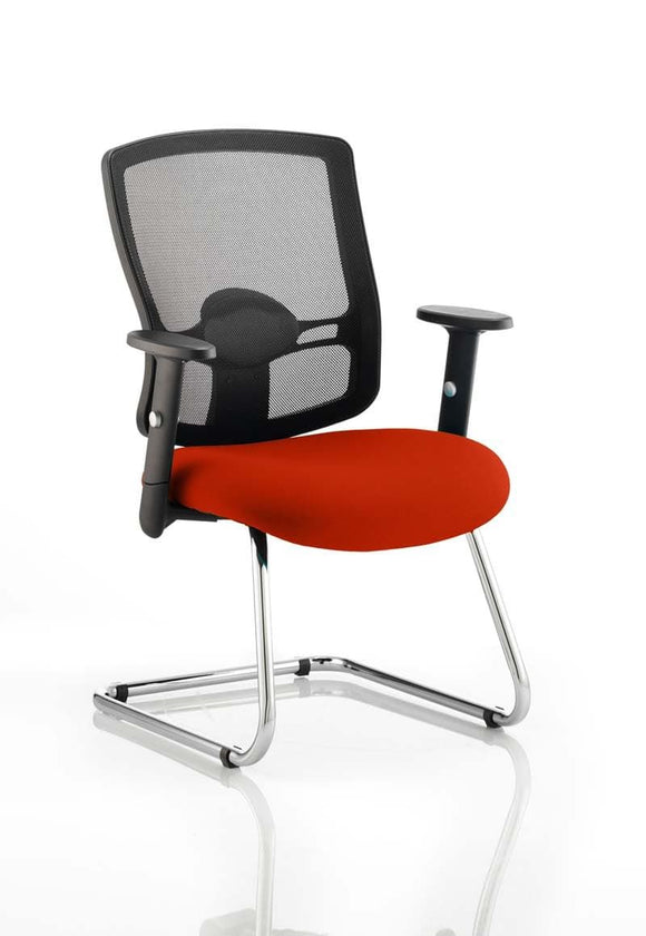 Portland Cantilever Bespoke Colour Seat Tabasco Orange