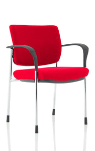 Brunswick Deluxe Chrome Frame Bespoke Colour Back And Seat Bergamot Cherry With Arms