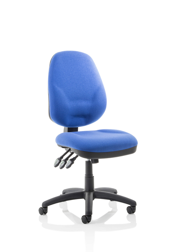 Eclipse Plus XL Lever Task Operator Chair Blue Without Arms